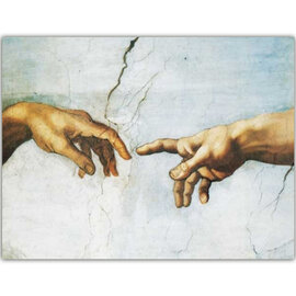 Tushita Postkaart Fine Arts - Michelangelo  - Creation of Adam (detail)