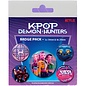 Pyramid Netflix K-Pop Demon Hunters - Badge Pack - Pin-Back Buttons 5-Pack