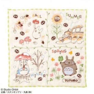Marushin Studio Ghibli - My Neighbor Totoro - Mini towel 4 Seasons - handdoekje 25 x 25 cm