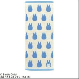 Marushin Studio Ghibli - My Neighbor Totoro -  Medium Totoro Silhouette blue - Handdoek 33 x 80 cm