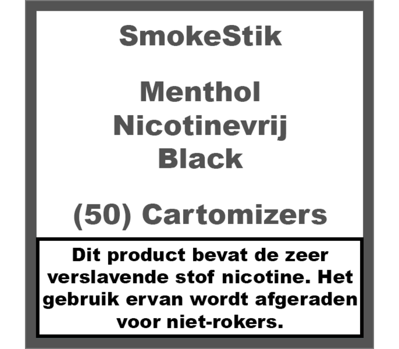 Cartomizer Menthol Nicotine Vrij (50)