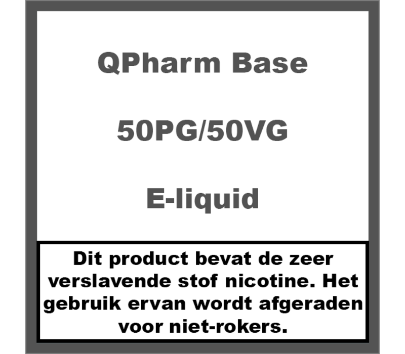 Qpharm Base Label 50 Pg 50 Vg Cartomizers