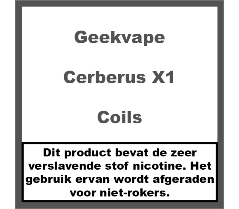 Geekvape Cerberus X1 Coils