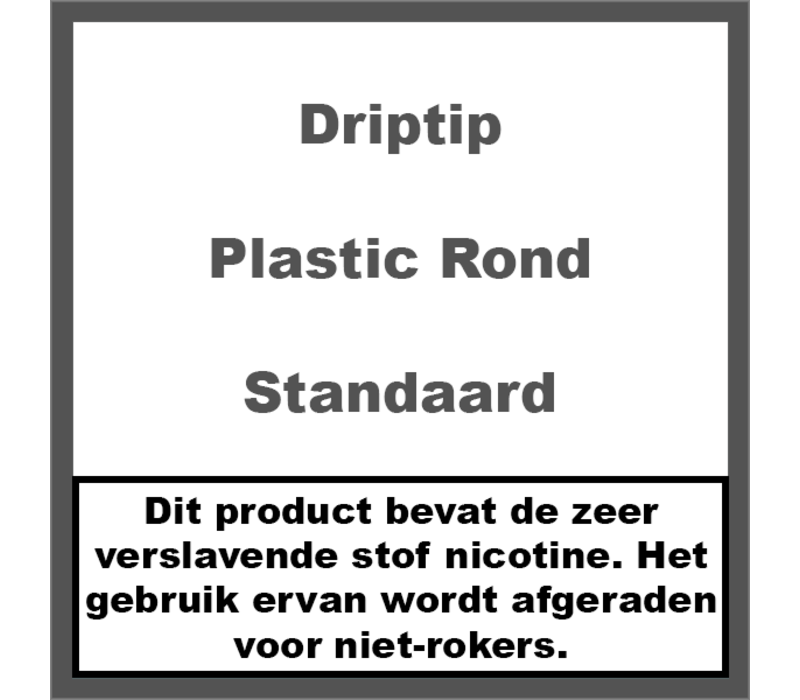 DripTip 510 Plastic Rond
