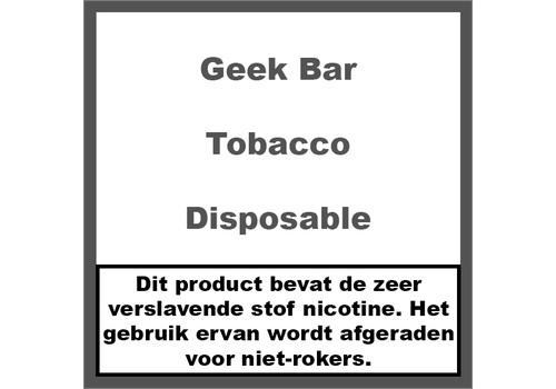 Geek Bar Tobacco