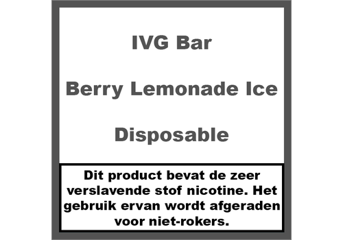 IVG Bar Plus Berry Lemonade Ice