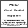 IVG Bar Plus Classic Menthol