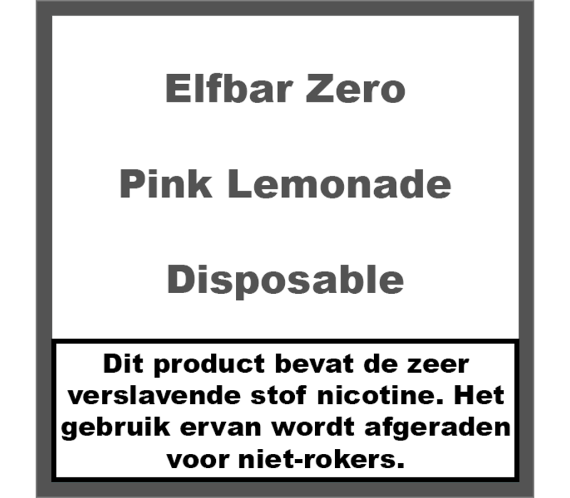Zero Pink Lemonade