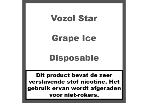 Vozol Star Grape Ice