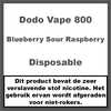 Dodo Vape Blueberry Sour Raspberry (800)