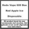 Dodo Vape Red Apple Ice (600 Box)