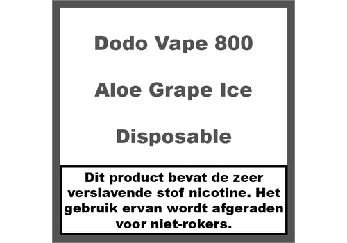Dodo Vape Aloe Grape Ice (800)