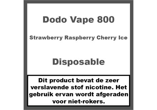 Dodo Vape Strawberry Raspberry Cherry Ice (800)