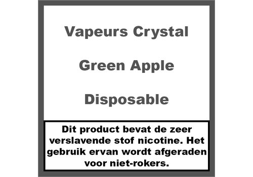 Vapeurs Crystal Green Apple