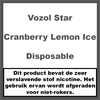 Vozol Star Cranberry Lemon Ice