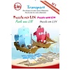 3D Pop Up Puzzle, Piratenschiff (blau)