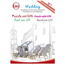 3D Pop Up Puzzle, Hochzeitskutsche