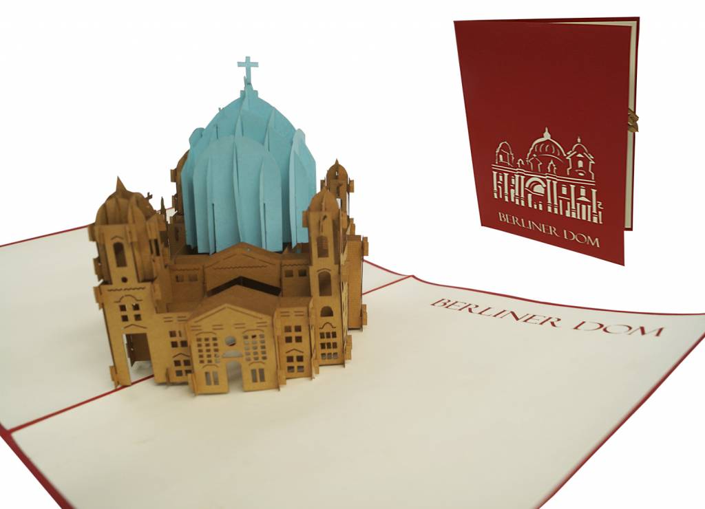 LINPOPUP Pop Up 3D Karte, Glückwunschkarte, Reisegutschein, Berliner Dom, LIN17168, LINPopUp®, N174