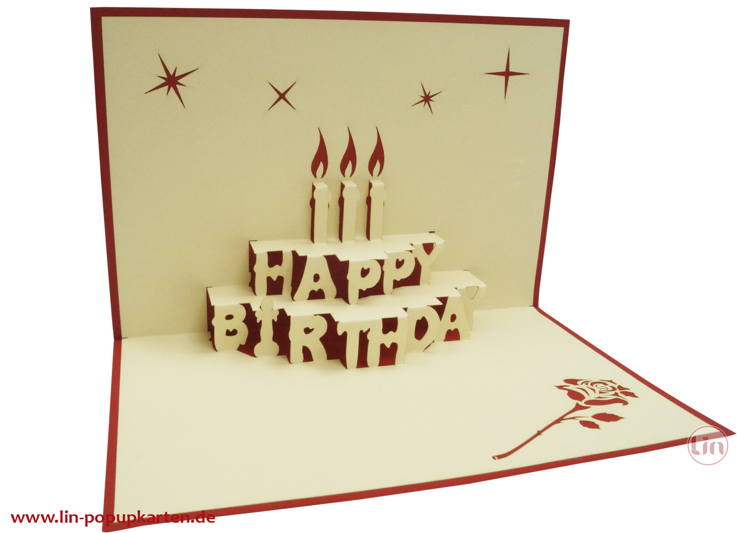Pop Up 3D Karte, Geburtstagskarten,Glückwunsch karte, Kindergeburtstag, Partyeinladung, Torte, N2