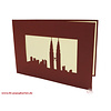 LINPOPUP Pop Up 3D Card, Greeting Card, Travel Voucher, Malaysia, Petronas Tower, LIN17412, LINPopUp®, N164