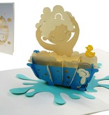 LINPOPUP Pop Up 3D Card Deluxe, Birth Card, Congratulations on Birth, Baby Card, LIN17405, LINPopUp®, N710