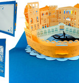 Pop Up 3D Karte Italien , Geburtstagskarte, Glückwunschkarte, Reisegutschein, Venedig Italien, N716