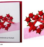 Quilling Papier, Grußkarten, 3D Karten Blumen, Geburtstagskarten, Muttertagskarten, Dankeskarten, Gute Besserung, Hochzeit, Herz Blumen Rosen