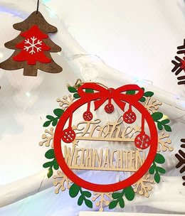 LINPOPUP Weihnachtsdekoration, Türhänger, Weihnachtsbaumornament, N901