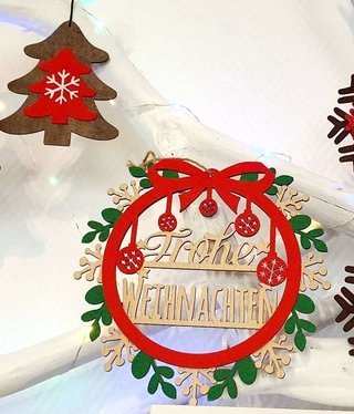 LINPOPUP Christmas decoration, door hanger, Christmas tree ornament, N901