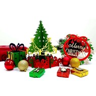 LIN DIY, 3D Pop Up Puzzle, Weihnachtsbasteln, Weihnachtsdekoration, Klappbarer Tannenbaum, Weihnachtsbaum