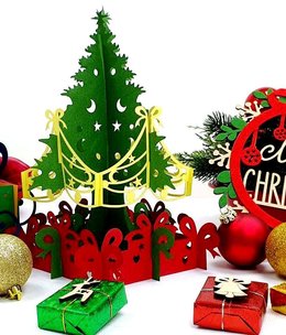 3D Pop up puzzle, Christmas tree