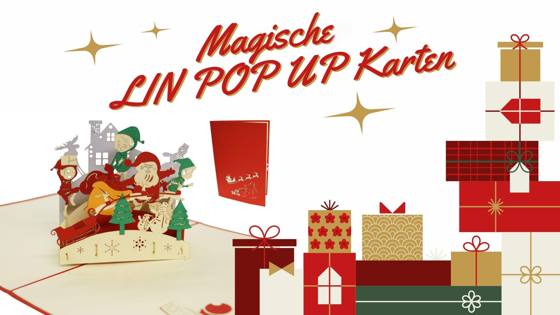3D POP UP Weihnachtskarte
