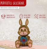 LINPOPUP POP UP Karte, Tiere, Geburtstagskarte, Geburtstag, 3D Grußkarten Klappkarte Geburtstagskarte Viel Glück Gute Besserung Ostern, Hase, LIN 17589, LINPopUp®, N345