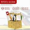 LINPOPUP 3D Pop Up Card for Birthdays, as a gift for craftsman, 3D Pop Up Card Tools, Tool Kit, LIN17498, LINPopUp®, N271