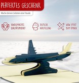 LINPOPUP Pop Up 3D Card, Birthday Cards, Greeting Card, Travel Voucher, Air Plane, LIN17181, LINPopUp®, N147