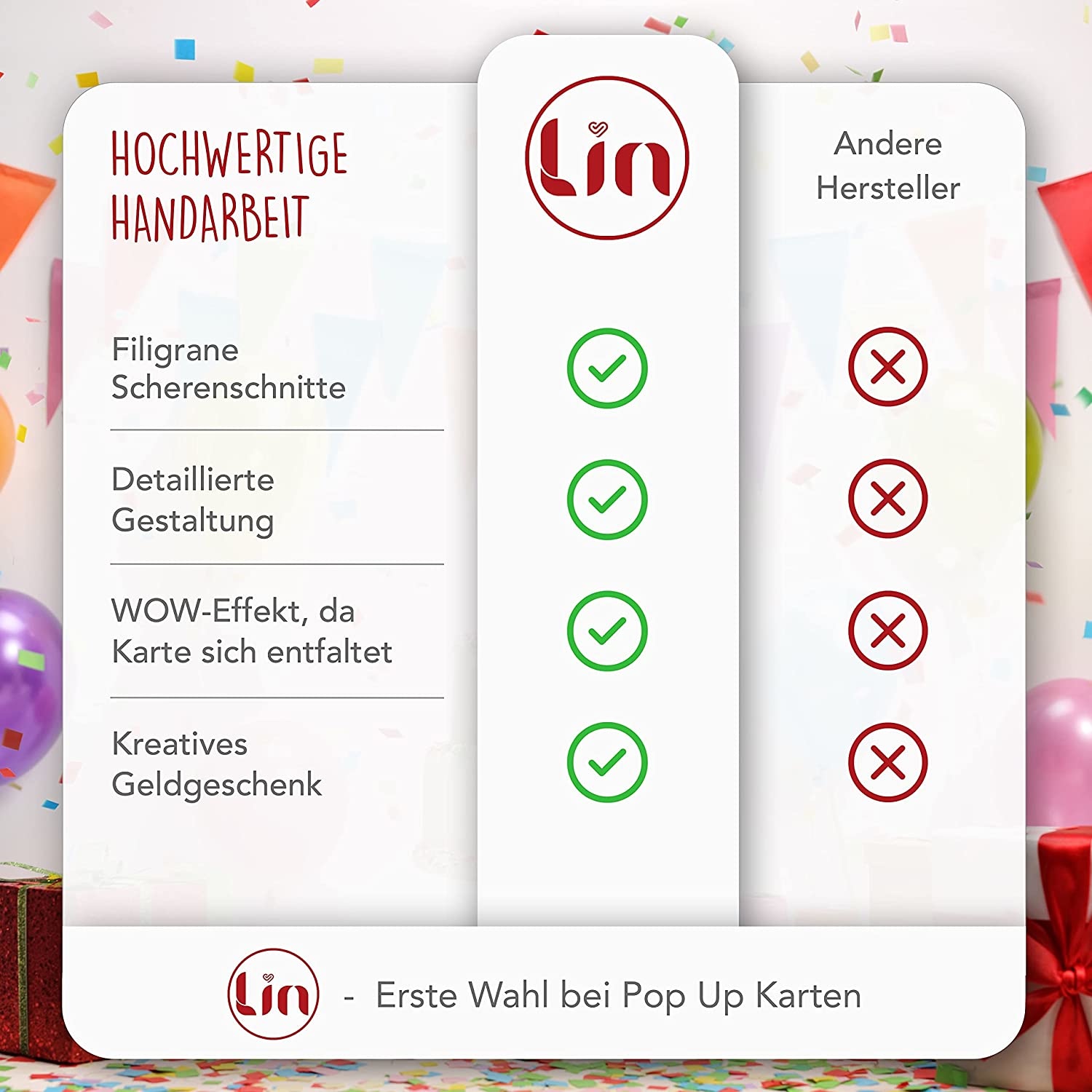 LINPOPUP Pop Up 3D Karte, Geburtstagskarte, Glückwunsch karte  Gutschein, 60  Geburtstag, LIN17265, LINPopUp®, N23