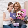LINPOPUP Pop Up 3D Card, Greeting Card Flowers, Birthday Card, Flower Cards, Greeting Card, Mother's Day Card, Tulips, Purple, LIN17667, LINPopUp®, N390