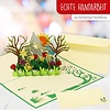 LINPOPUP POP UP card, mountains, 3D greeting cards, 3D card flower meadow, folding card birthday card, vacation voucher, mountain walking, hiking voucher, LIN17665, LINPopUp®, N388