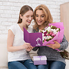 LINPOPUP Pop Up Card Flower, Birthday, 3D Greeting Cards Flower Card Folding Card Birthday Card Good Luck Get Well Soon, Wellness Voucher, Orchid, LIN 17615, LINPopUp®, N358