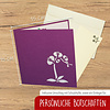 LINPOPUP Pop Up Card Flower, Birthday, 3D Greeting Cards Flower Card Folding Card Birthday Card Good Luck Get Well Soon, Wellness Voucher, Orchid, LIN 17615, LINPopUp®, N358