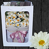 LINPOPUP FlowerBag Delux, handmade bouquet - incl. LIN POP UP card, as a gift for birthday - mother's day - anniversary - get well - thank you - congratulations - daisies, LIN17759, LINPopUp®, N900