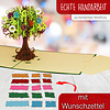 LINPOPUP Pop Up Card Tree, Pop Up Birthday Card, Greeting Cards Flowers, Folded Card Birthday Card, Mother's Day, Father's Day, Thank You, Good Luck, Get Well, Wishing Tree, LIN17747, LINPopUp®, N393