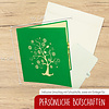 LINPOPUP Pop Up Card Tree, Pop Up Birthday Card, Greeting Cards Flowers, Folded Card Birthday Card, Mother's Day, Father's Day, Thank You, Good Luck, Get Well, Wishing Tree, LIN17747, LINPopUp®, N393