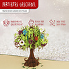 LINPOPUP Pop Up Card Tree, Pop Up Birthday Card, Greeting Cards Flowers, Folded Card Birthday Card, Mother's Day, Father's Day, Thank You, Good Luck, Get Well, Wishing Tree, LIN17747, LINPopUp®, N393
