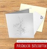 LINPOPUP Pop-Up Karte 3D Geburtstagskarte Lilien - Jubiläumskarte - Glückwunsch-Karte - Überraschungs Klapp-Karte mit 3D Effekt - Blumenstrauß, Pop Up Karten Weiße Lilien, LIN17760, LINPopUp®, N500