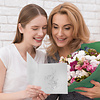 LINPOPUP Pop Up Card Flowers, Bouquet Pop-Up, Greeting Cards, Folded Card, Mother's Day Card, Thank You, Get Well, Farewell, Birthday Card, Pop Up Cards White Lilies, LIN17760, LINPopUp®, N500