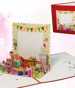 LINPOPUP Pop Up Card, 3D Card, Individual Voucher, N502