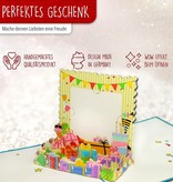 LINPOPUP Pop-Up Karten, Pop-Up Reisegutschein – 3D Gutscheinkarte Geburtstag, POP UP Karten Geburtstag, Abschied, Danke – Geldgeschenk für Urlaubsgeld - Reise, individueller Gutschein,  LIN17759, LINPopUp®, N501