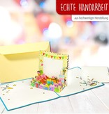 LINPOPUP Pop-Up Karten, Pop-Up Reisegutschein – 3D Gutscheinkarte Geburtstag, POP UP Karten Geburtstag, Abschied, Danke – Geldgeschenk für Urlaubsgeld - Reise, individueller Gutschein,  LIN17759, LINPopUp®, N501