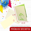 LINPOPUP Pop Up Card Orchids, Birthday, Flower, Pop Up Birthday Card, 3D Greeting Cards Folded Card, Farewell Card, Good Luck Get Well, Orchid, LIN 17637, LINPopUp®, N361